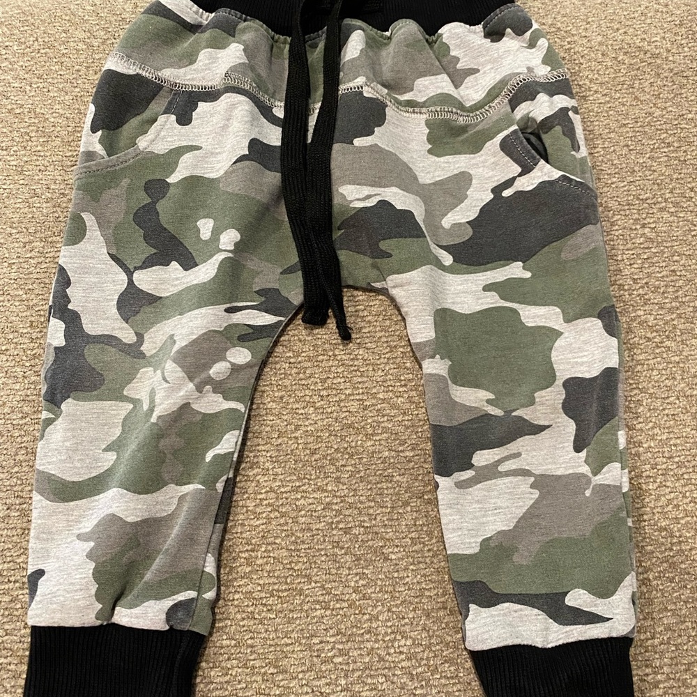 Little Bipsy Camo Joggers